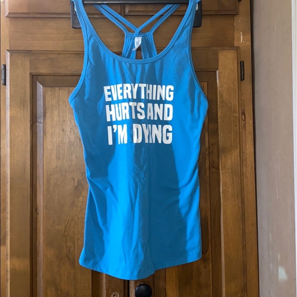 Blue women’s tank top